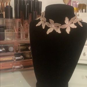 Pink Flowered Choker